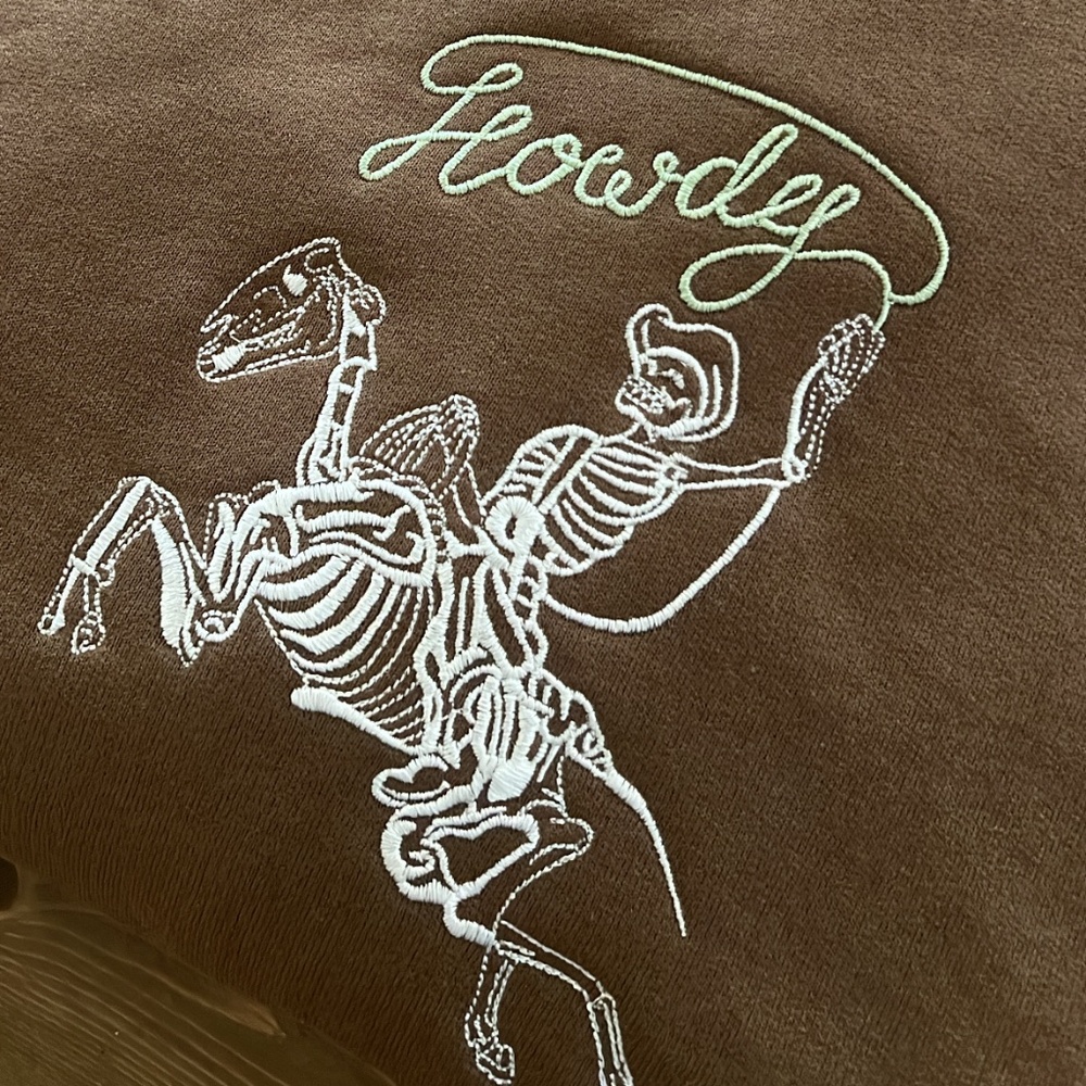 Howdy Embroidered Crewneck
